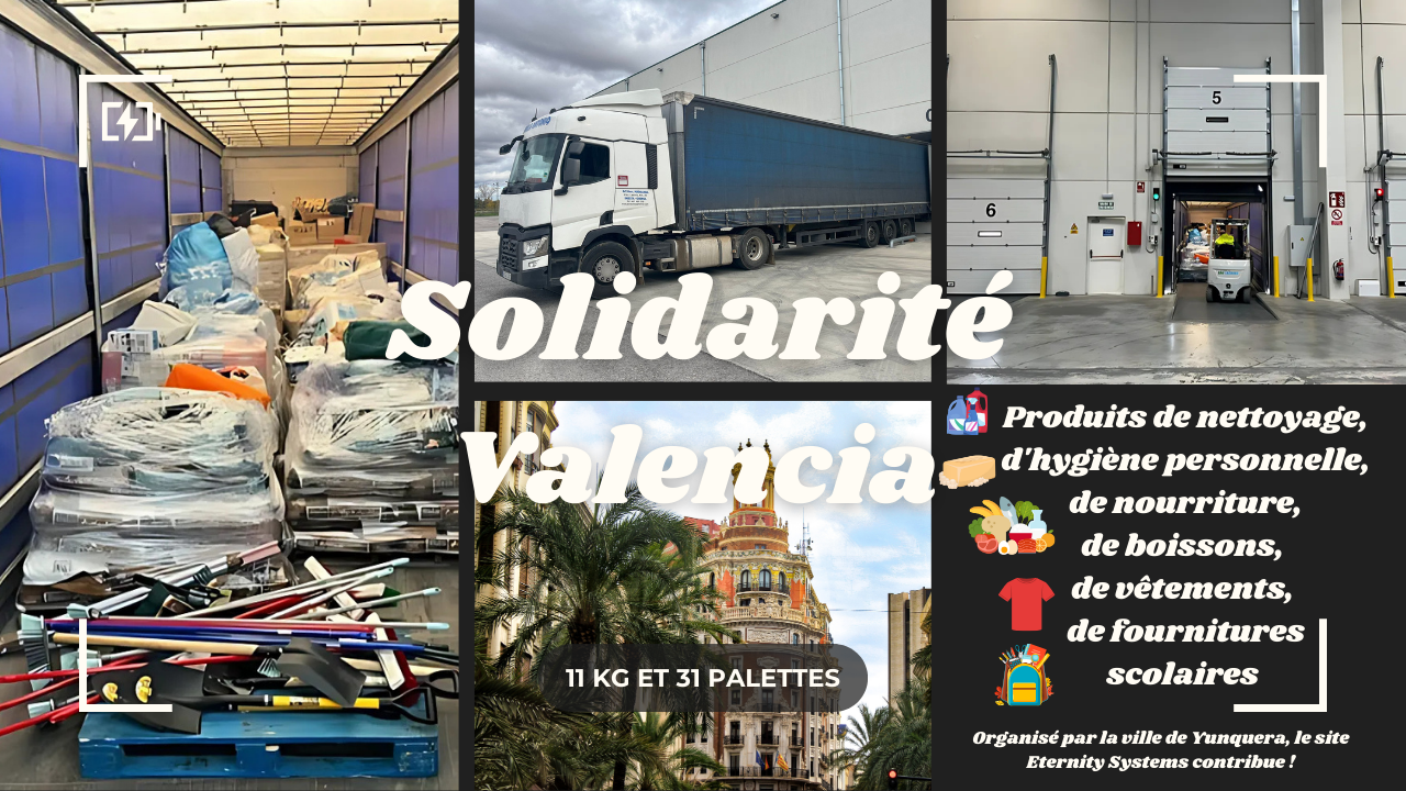 Solidarité inondations Valence par ETERNITY Systems