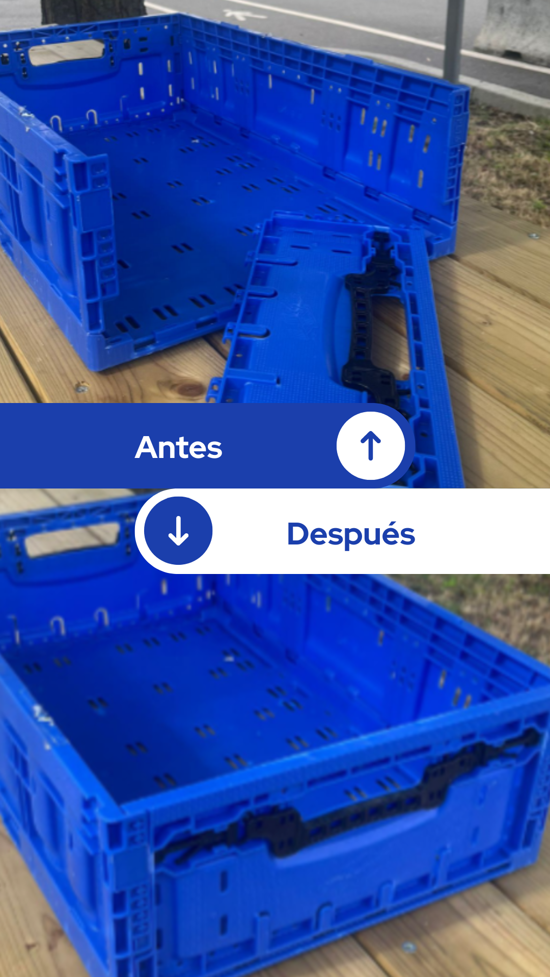 Cómo volver a colocar una puerta en una caja Uso: Transporte y almacenamiento de productos envasados