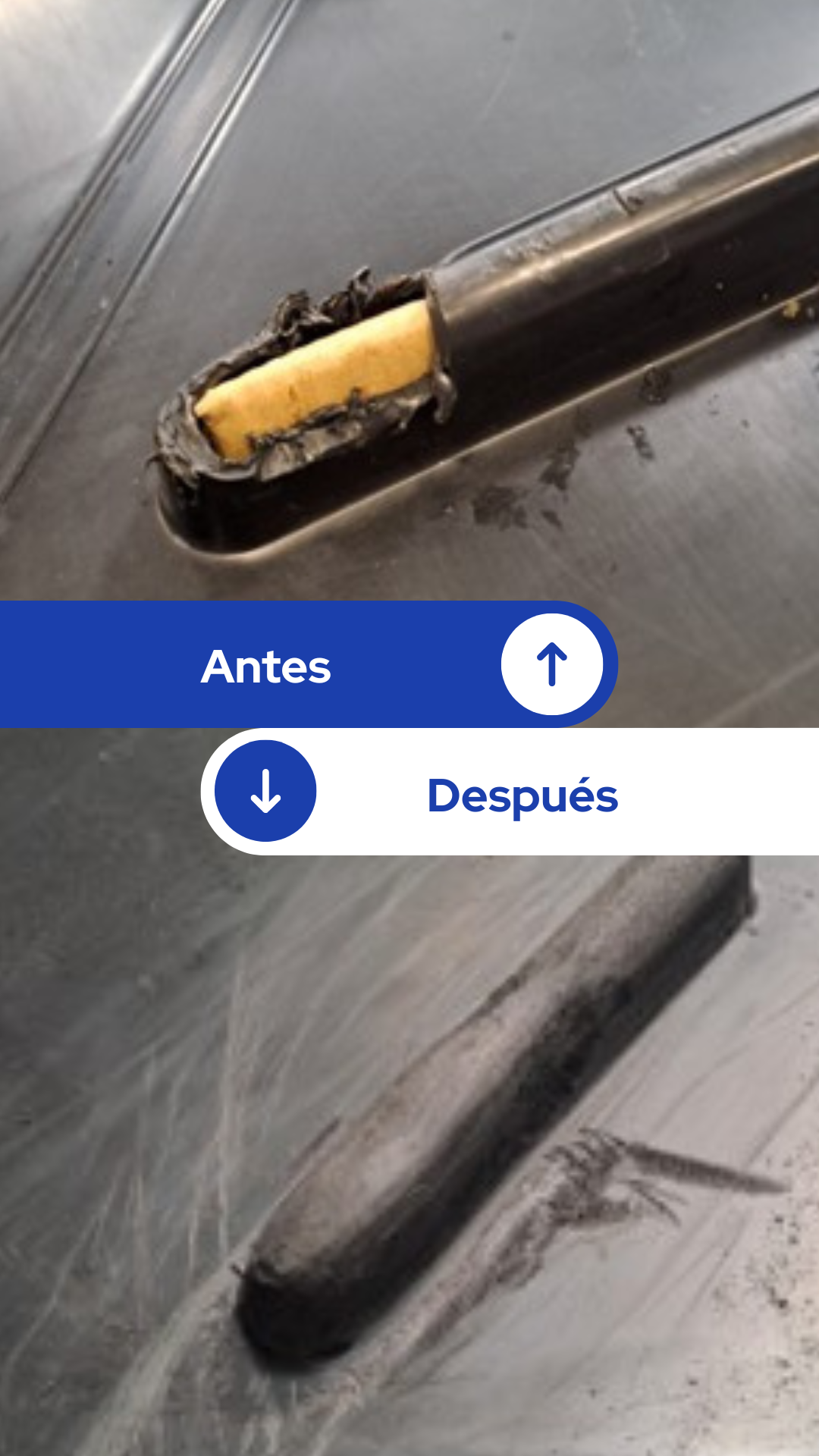 Reparación de una tapa rota durante el almacenamiento de la caja Uso: Manipulación y envío de mercancías líquidas (1000l)