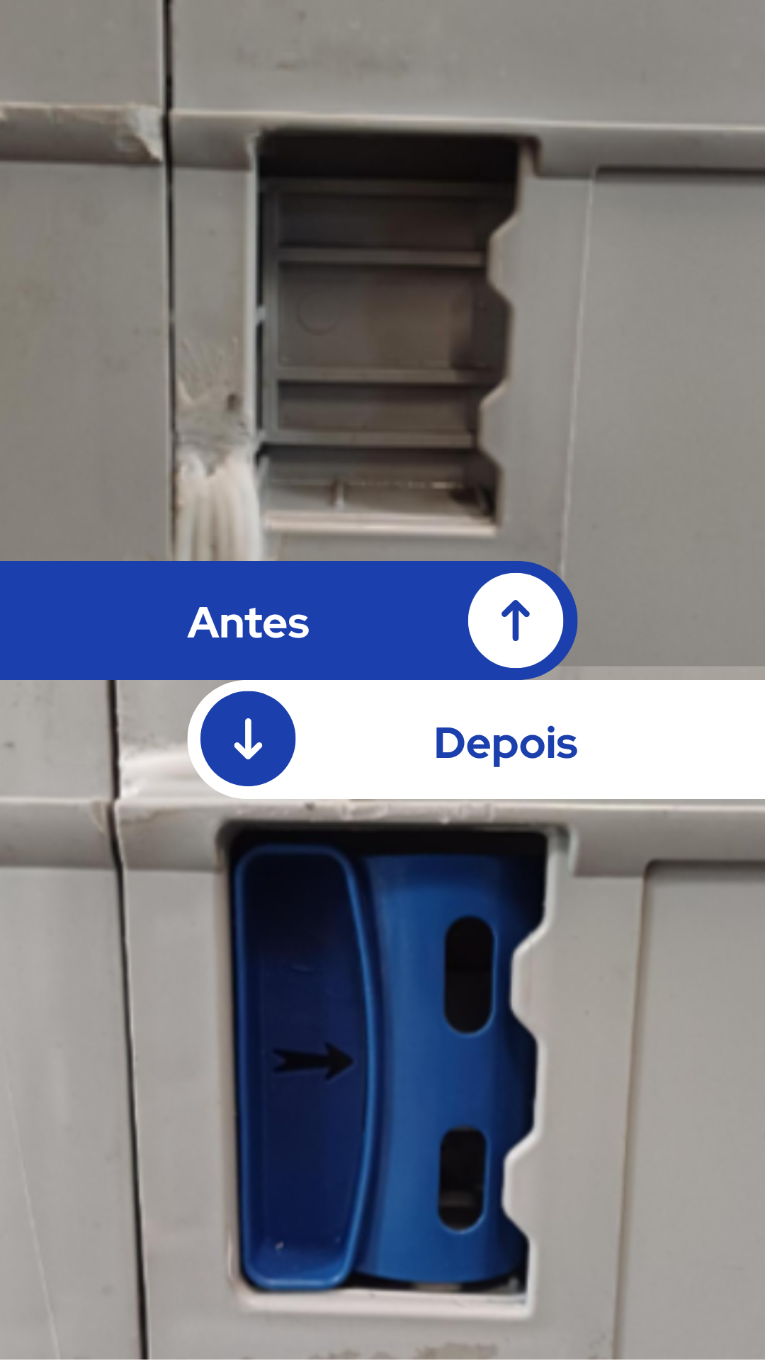 Substituição do punho e soldagem da área atual