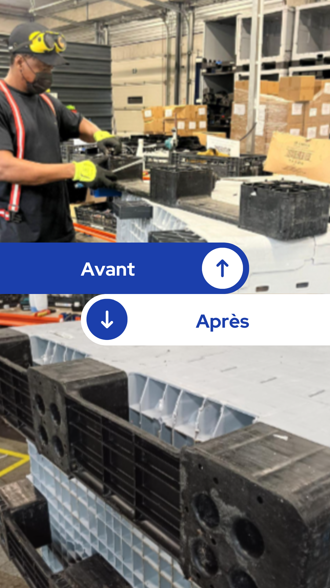 Remplacement d’étiquette de traçabilité avec appairage informatique Usage : Transport de matières premières